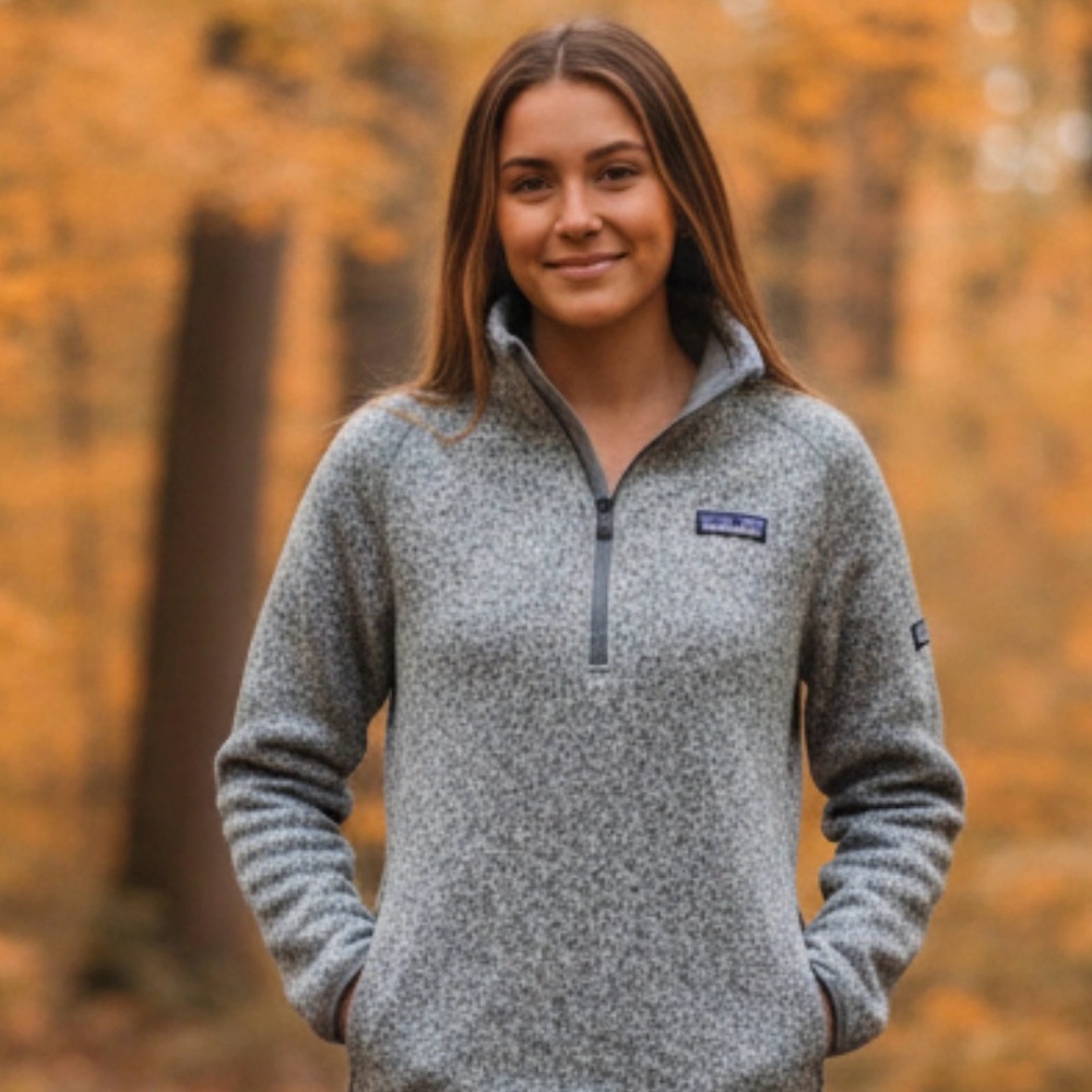 Patagonia Heather Gray Fleece Pullover